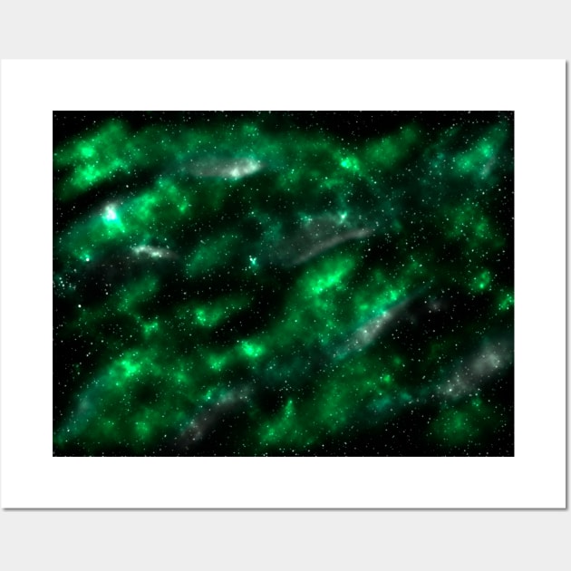 The Green Galaxy ART Wall Art by Miss Fox